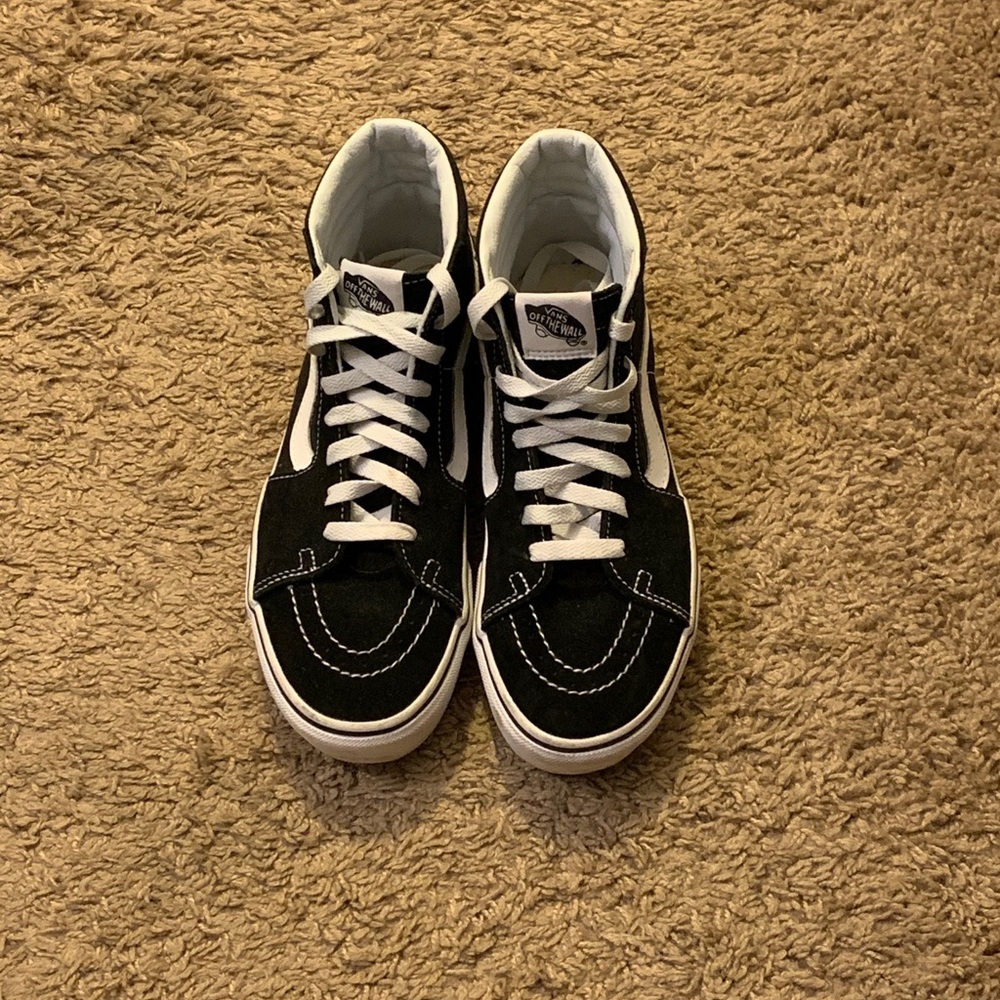 Black and White High Top Vans